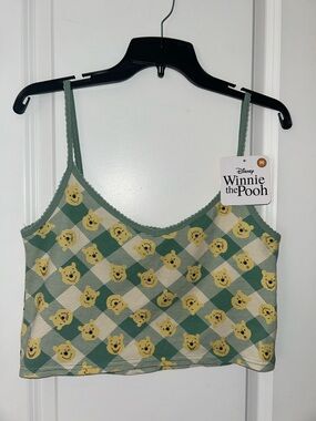 Target Winnie the Pooh Green and Yellow Cropped Cami